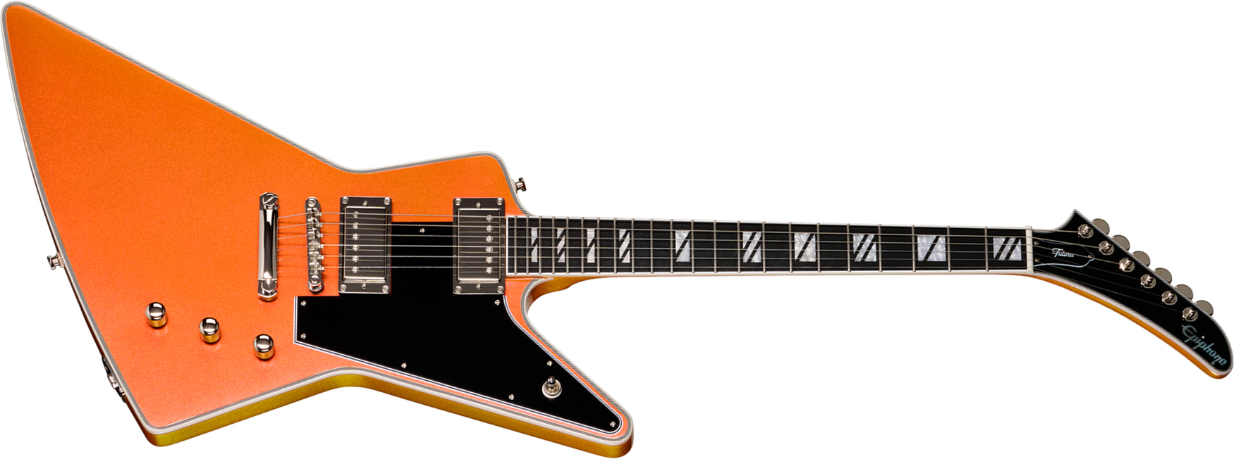 Epiphone Explorer Custom Futura Ibg 2h Ht Eb - Firestorm Shift - Metal elektrische gitaar - Main picture