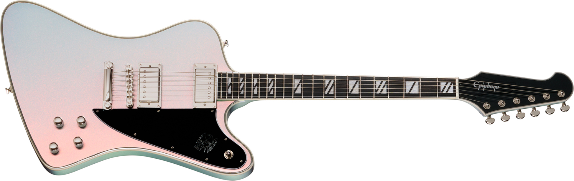 Epiphone Firebird Custom Futura Ibg 2h Ht Eb - Quicksilver Shift - Metal elektrische gitaar - Main picture