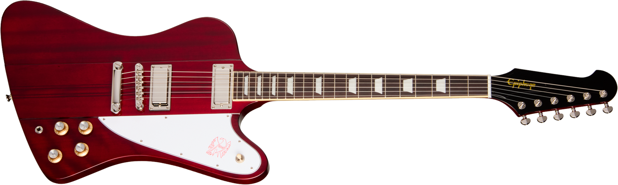 Epiphone Firebird Ibg Original 2h Ht Rw - Wine Red - Retro-rock elektrische gitaar - Main picture