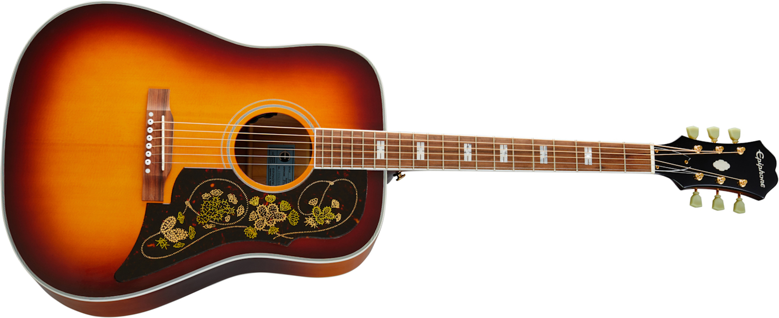 Epiphone Frontier Masterbilt Dreadnought Epicea Acajou Lau - Ice Tea Aged - Elektro-akoestische gitaar - Main picture