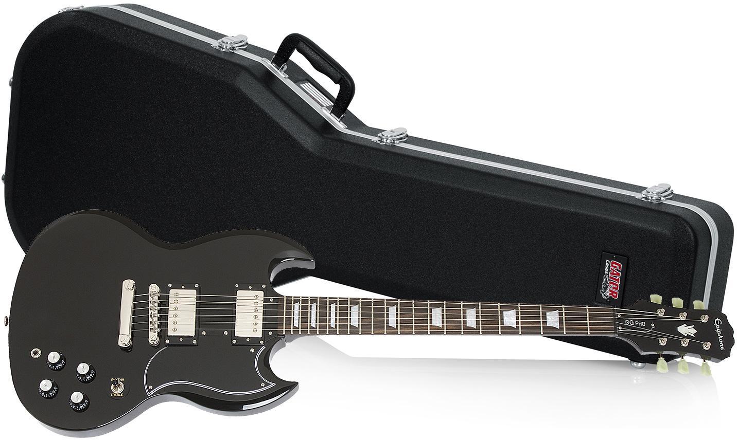 Elektrische gitaar set Epiphone G-400 PRO + GATOR GC-SG Case - Ebony