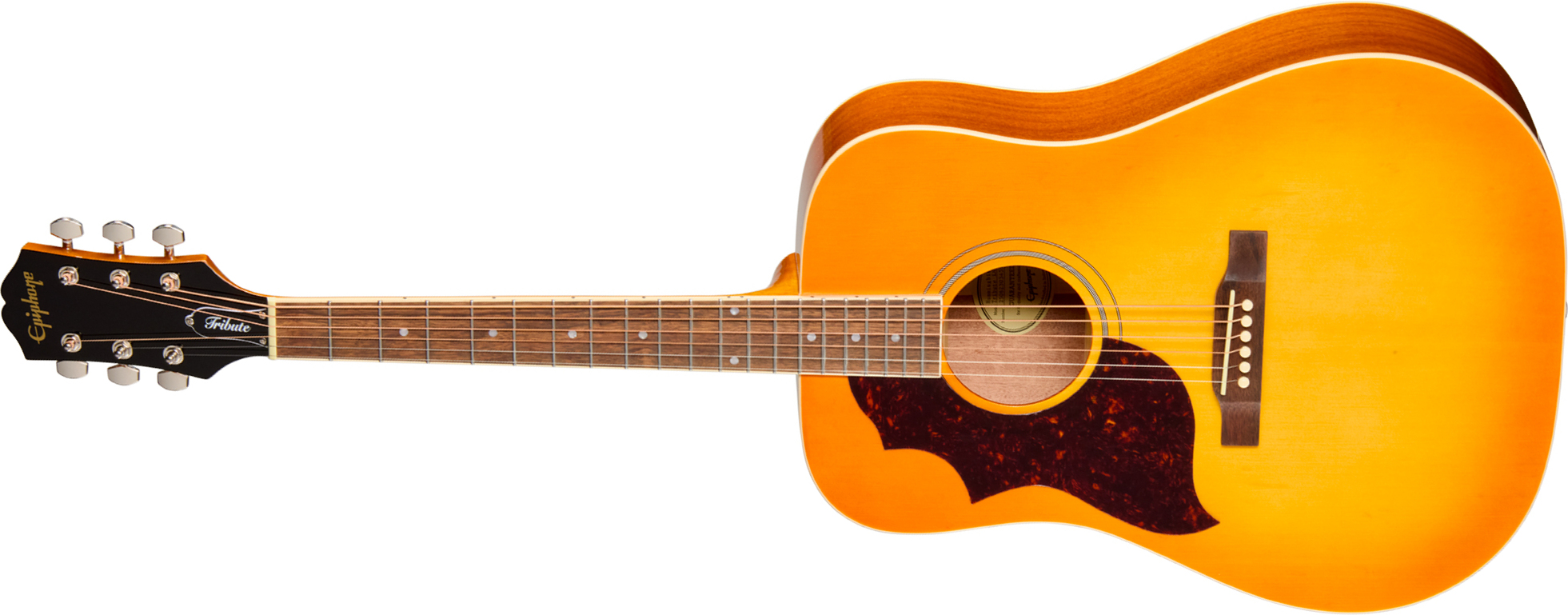 Epiphone Hummingbird Tribute Lh Dreadnought Shsc Gaucher Epicea Acajou Lau - Heritage Sunburst - Folk gitaar - Main picture