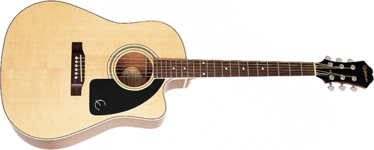 Epiphone J-45 Ec Studio Dreadnought Cw Epicea Acajou Rw - Natural - Elektro-akoestische gitaar - Main picture