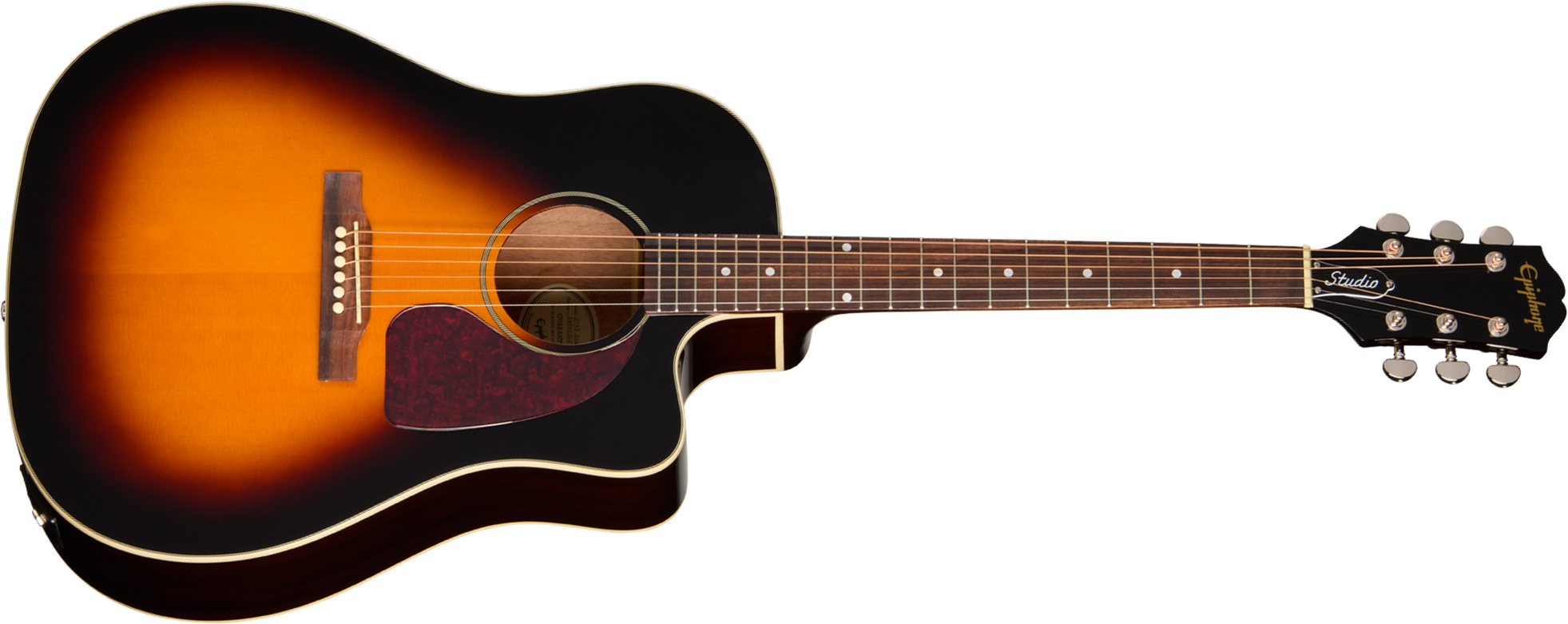 Epiphone J45 Studio Ec Ibg Dreadnought Cw Epicea Acajou Rw - Vintage Sunburst - Folk gitaar - Main picture