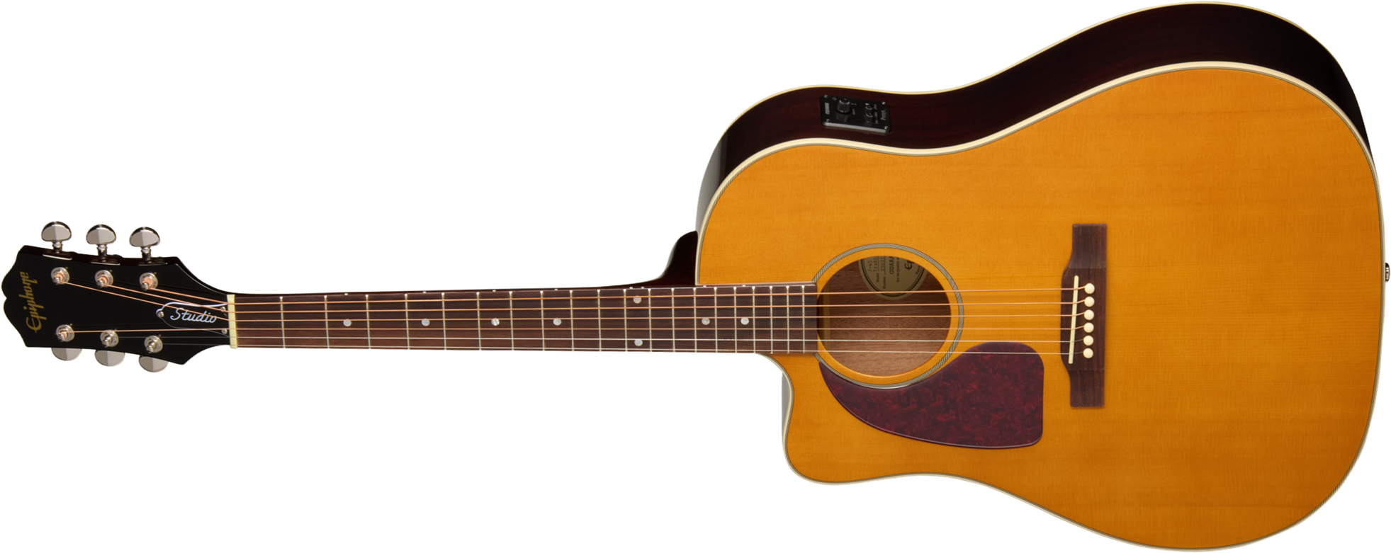Epiphone J45 Studio Ec Lh Gaucher Ibg Dreadnought Cw Epicea Acajou Rw - Natural - Folk gitaar - Main picture