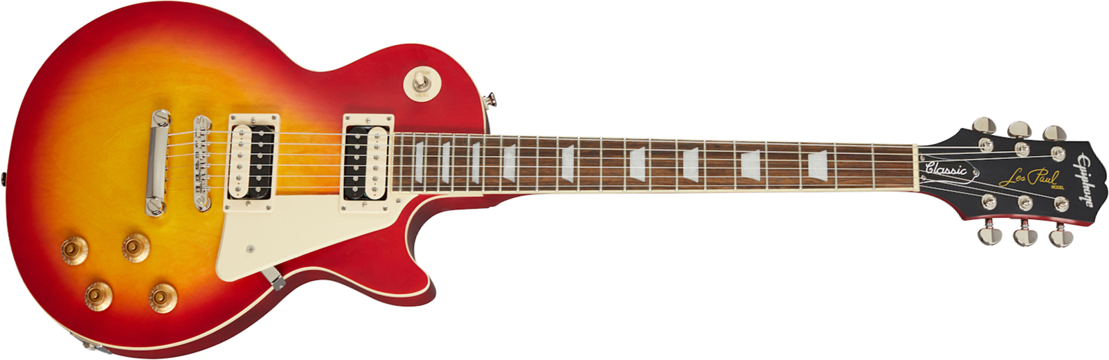 Epiphone Les Paul Classic Worn 2020 Hh Ht Rw - Worn Heritage Cherry Sunburst - Enkel gesneden elektrische gitaar - Main picture