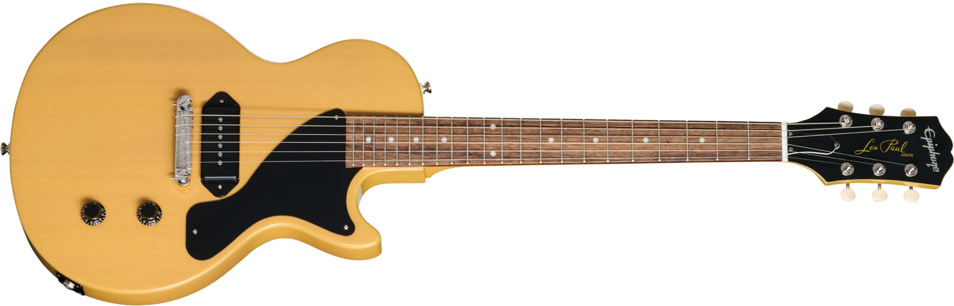Epiphone Les Paul Junior Ibg 1s P90 Ht Rw - Tv Yellow - Single cut gitaar - Main picture