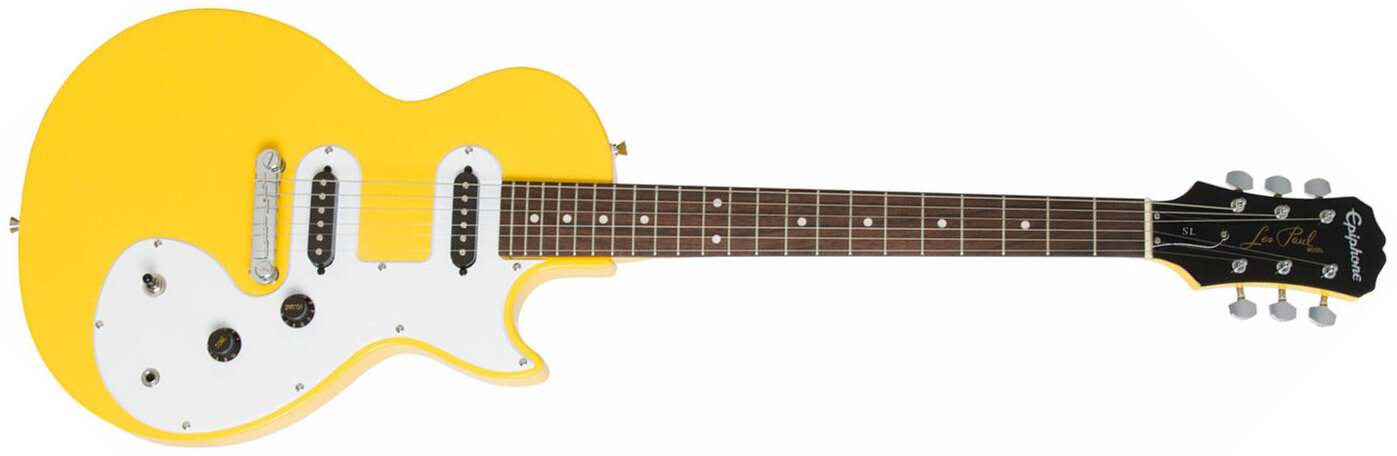 Epiphone Les Paul Melody Maker E1 2s Ht - Sunset Yellow - Enkel gesneden elektrische gitaar - Main picture