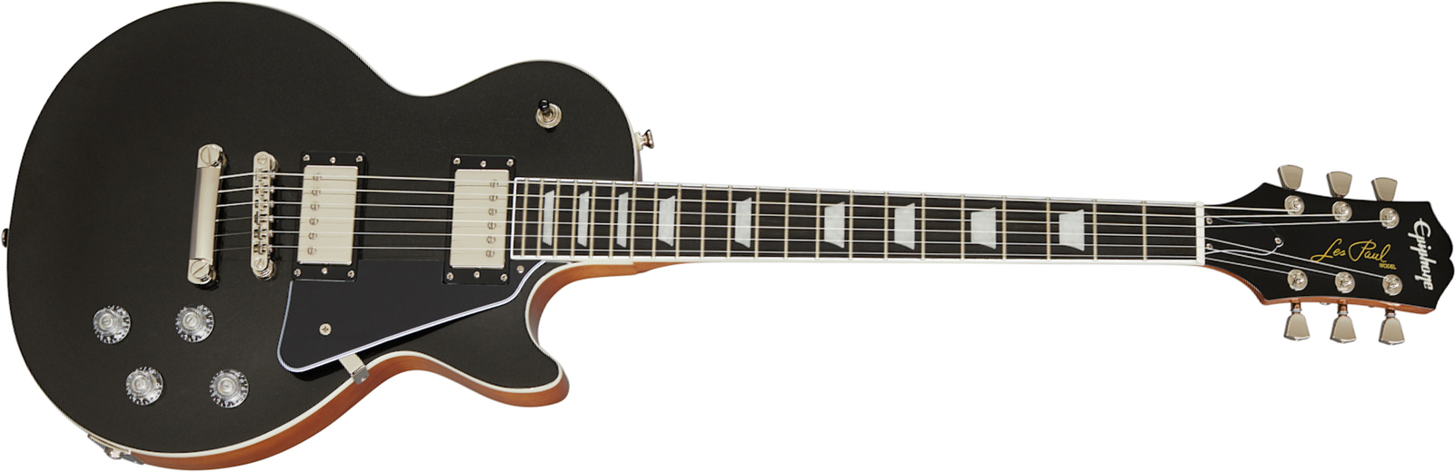 Epiphone Les Paul Modern 2h Ht Eb - Graphite Black - Enkel gesneden elektrische gitaar - Main picture