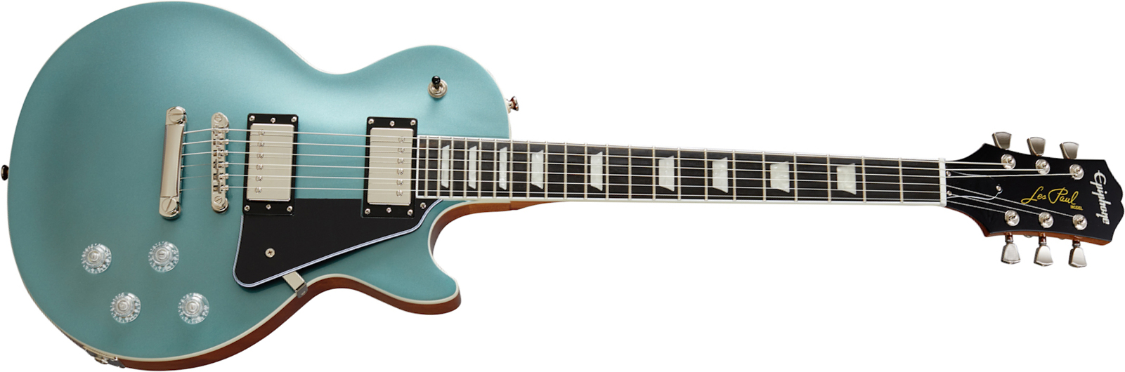 Epiphone Les Paul Modern 2h Ht Eb - Faded Pelham Blue - Enkel gesneden elektrische gitaar - Main picture