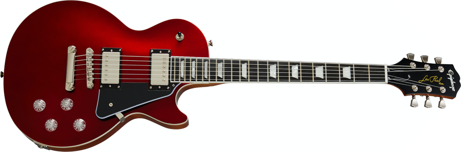 Epiphone Les Paul Modern 2h Ht Eb - Vintage Sparkling Burgundy - Enkel gesneden elektrische gitaar - Main picture