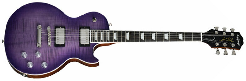 Epiphone Les Paul Modern Figured Inspired By 2h Ht Eb - Purple Burst - Enkel gesneden elektrische gitaar - Main picture
