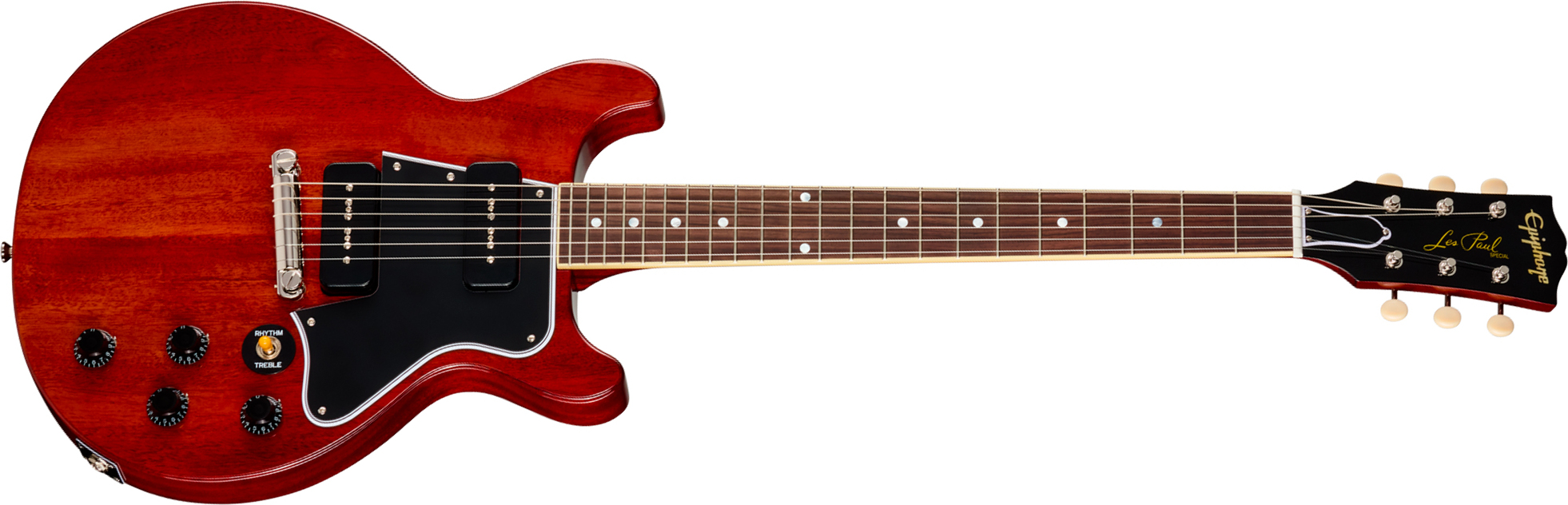 Epiphone Les Paul Special 1960 Dc Reissue Ibc 2s P90 Gibson Ht Rw - Cherry Red - Double cut gitaar - Main picture