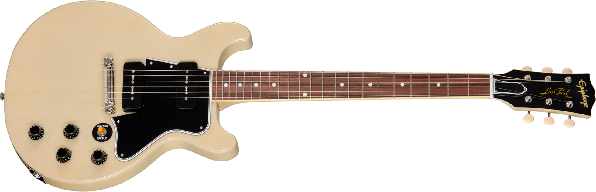 Epiphone Les Paul Special 1960 Dc Reissue Ibc 2s P90 Gibson Ht Rw - Tv White - Double cut gitaar - Main picture