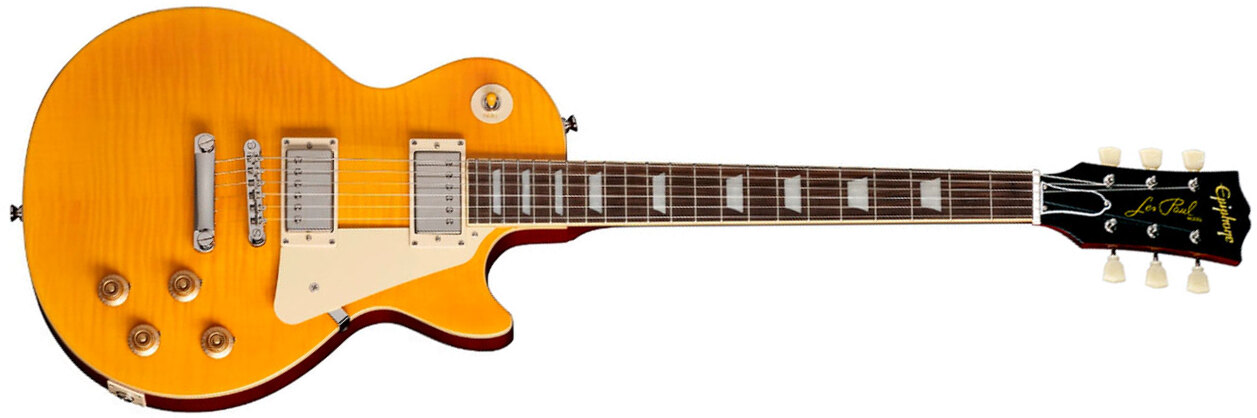 Epiphone Les Paul Standard 1959 Reissue Igc 2h Gibson Ht Rw - Lemon Burst - Single cut gitaar - Main picture
