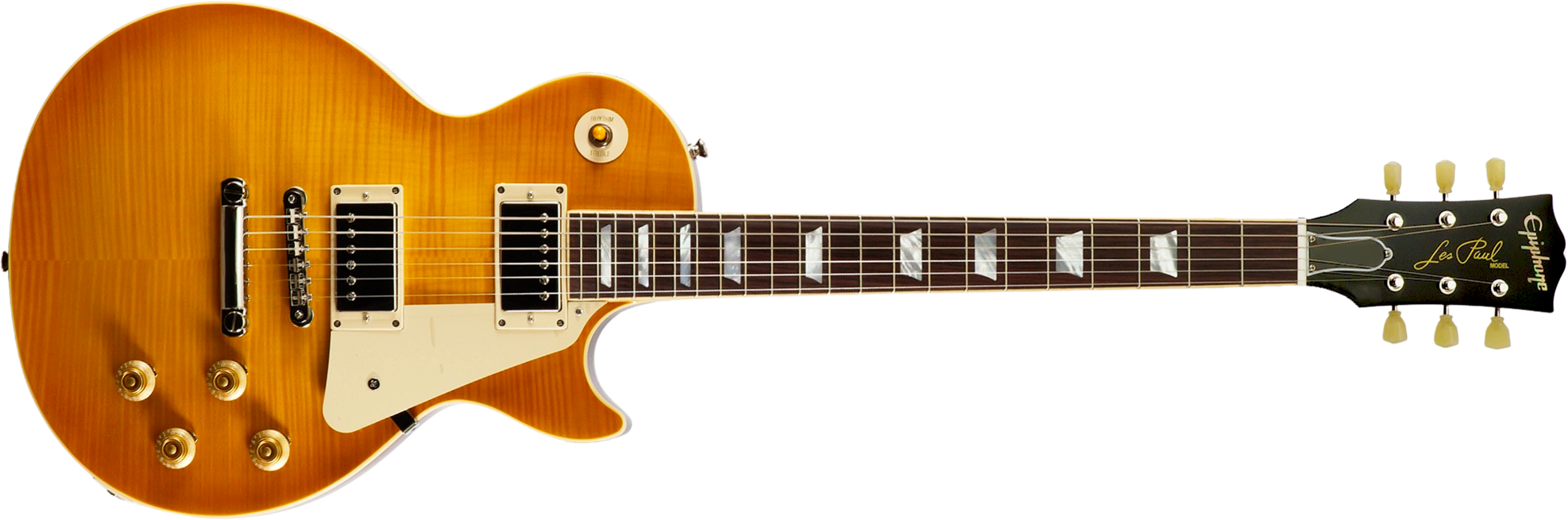Epiphone Les Paul Standard 1959 Reissue Igc 2h Gibson Ht Rw - Lemon Burst - Single cut gitaar - Main picture