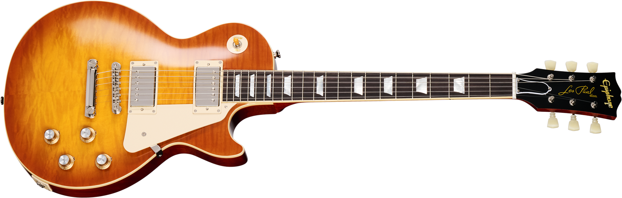 Epiphone Les Paul Standard 1960 Reissue Ins.by.g.c 2h Gibson Ht Rw - Iced Tea Burst - Enkel gesneden elektrische gitaar - Main picture