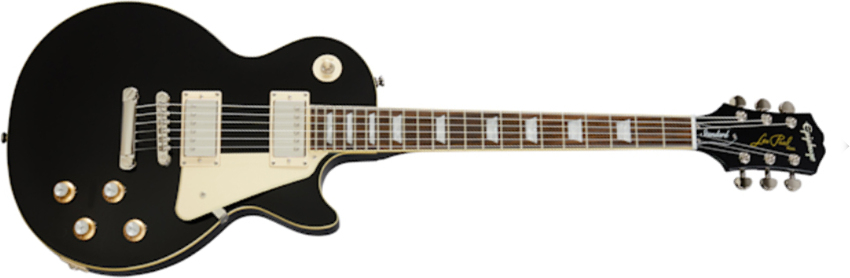 Epiphone Les Paul Standard 60s 2h Ht Rw - Ebony - Enkel gesneden elektrische gitaar - Main picture