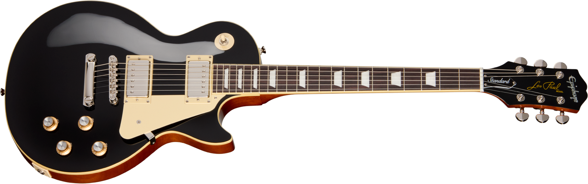 Epiphone Les Paul Standard 60s Ibg Original 2h Ht Rw - Ebony - Single cut gitaar - Main picture
