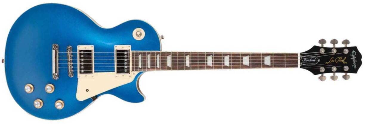 Epiphone Les Paul Standard 60s Ltd Ibg Original 2h Ht Lau - Candy Blue Metallic - Single cut gitaar - Main picture