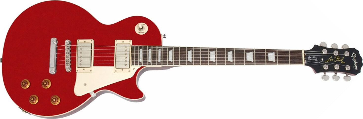 Epiphone Les Paul Standard Ch - Cardinal Red - Enkel gesneden elektrische gitaar - Main picture