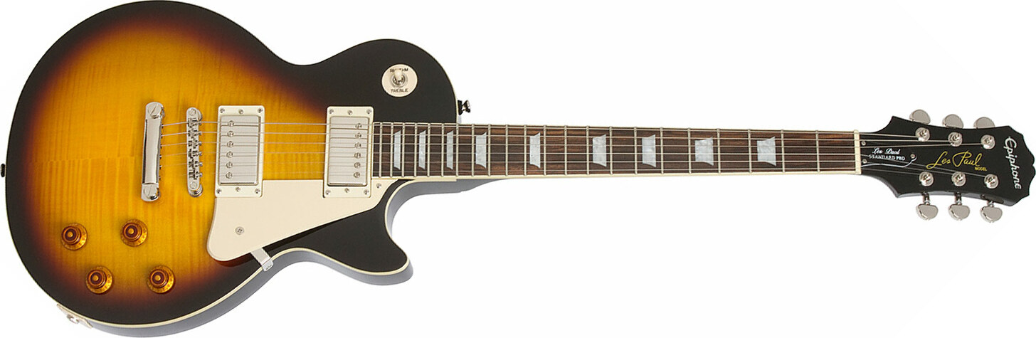 Epiphone Les Paul Standard Plus Top Pro Ch - Vintage Sunburst - Enkel gesneden elektrische gitaar - Main picture