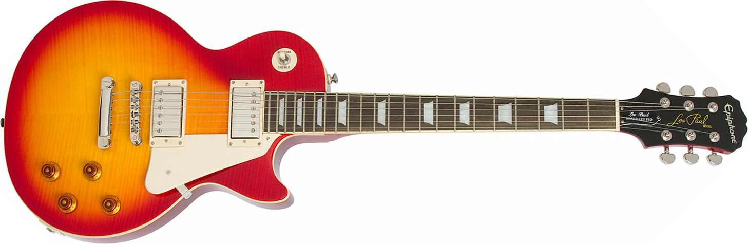 Epiphone Les Paul Standard Plus Top Pro Ch - Heritage Cherry Sunburst - Enkel gesneden elektrische gitaar - Main picture