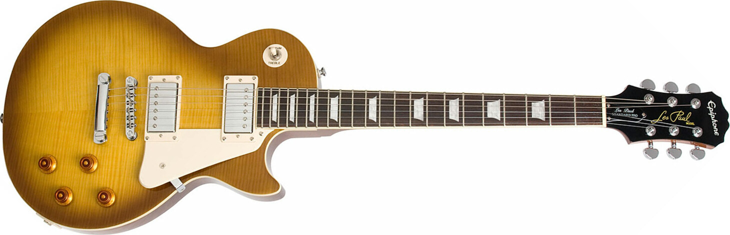Epiphone Les Paul Standard Plus Top Pro Ch - Honey Burst - Enkel gesneden elektrische gitaar - Main picture