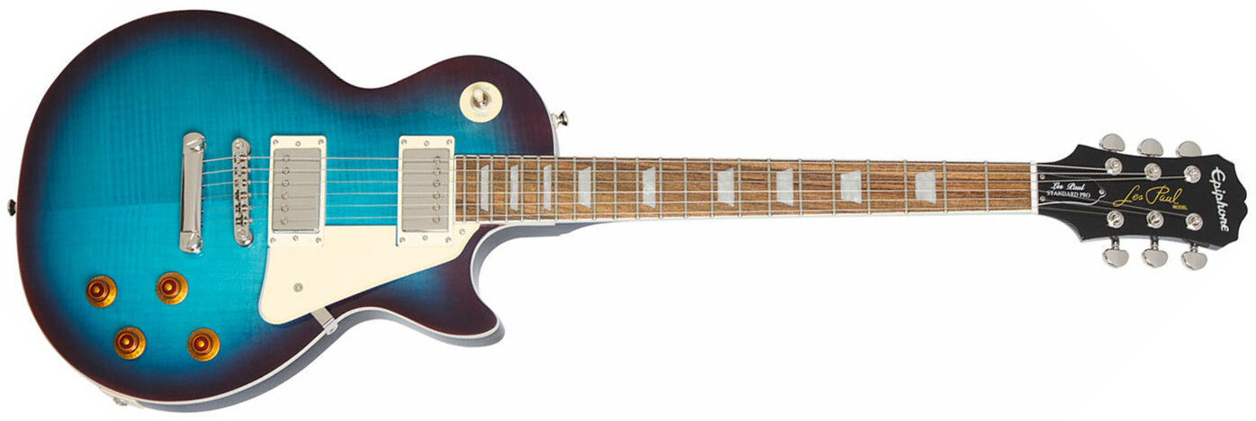 Epiphone Les Paul Standard Plus Top Pro Hh Ht Pf - Blueberry Burst - Enkel gesneden elektrische gitaar - Main picture