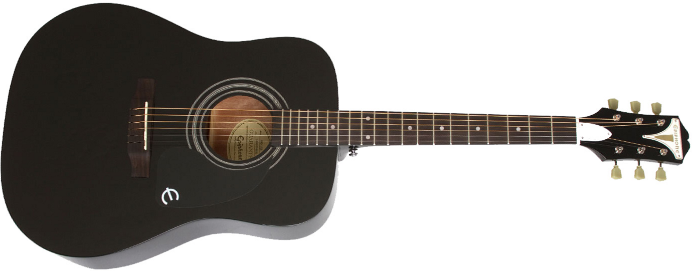 Epiphone Pro-1 Acoustic Dreadnought Epicea Acajou - Ebony - Westerngitaar & electro - Main picture