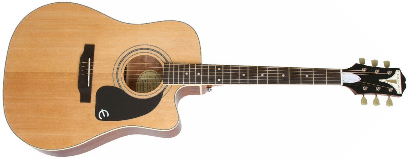 Epiphone Pro-1 Ultra Acoustic Dreadnought Cw Epicea Acajou - Natural - Westerngitaar & electro - Main picture