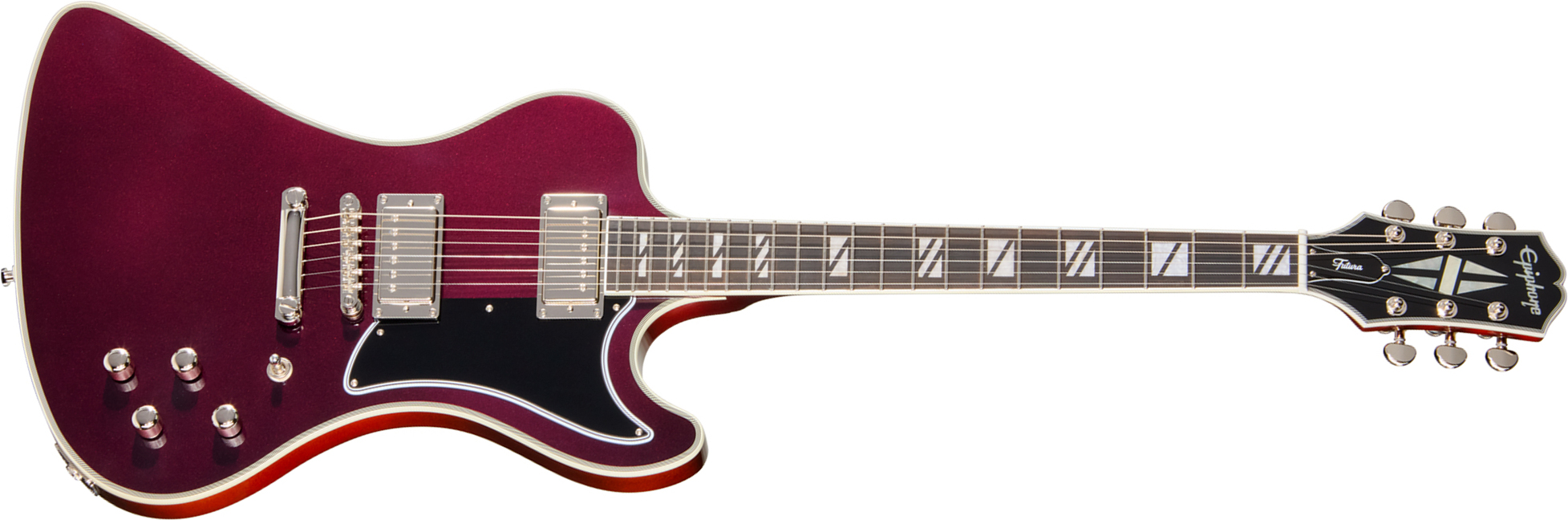 Epiphone Rd Custom Futura Ibg 2h Ht Eb - Ember Shift - Retro-rock elektrische gitaar - Main picture