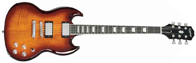 Epiphone Sg Modern Figured Inspired By 2h Ht Eb - Mojave Burst - Guitarra eléctrica de doble corte. - Main picture