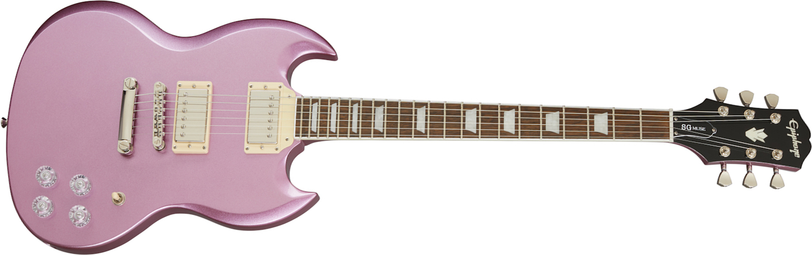 Epiphone Sg Muse Modern 2h Ht Lau - Purple Passion Metallic - Retro-rock elektrische gitaar - Main picture