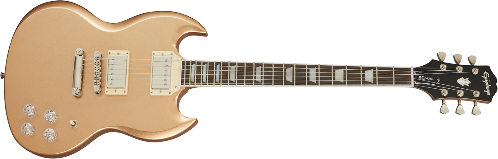 Epiphone Sg Muse Modern 2h Ht Lau - Smoked Almond Metallic - Retro-rock elektrische gitaar - Main picture