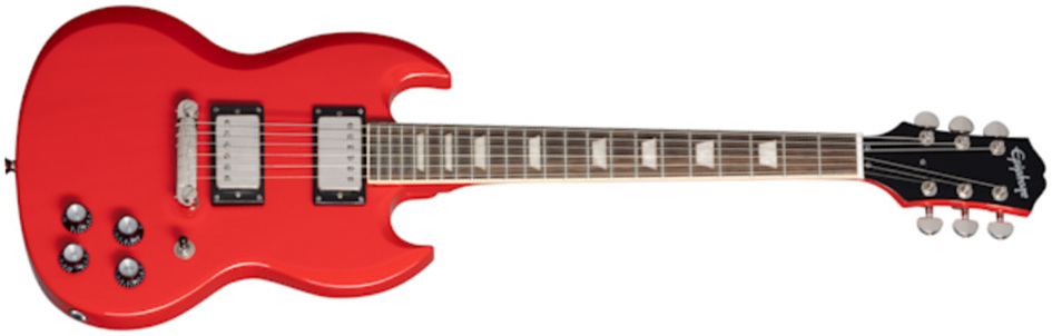 Epiphone Sg Power Players 2h Ht Lau - Lava Red - Elektrische gitaar voor kinderen - Main picture