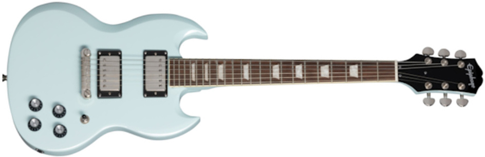 Epiphone Sg Power Players 2h Ht Lau - Ice Blue - Guitarra eléctrica de doble corte. - Main picture