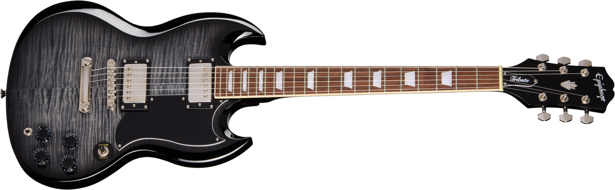 Epiphone Sg Tribute Plus Ibg 2h Ht Lau - Ebony Burst - Double cut gitaar - Main picture