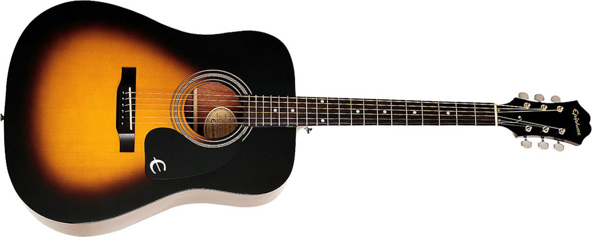 Epiphone Songmaker Dr-100 Dreadnought Epicea Acajou Pf - Vintage Sunburst - Westerngitaar & electro - Main picture