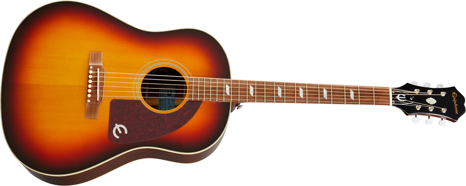 Epiphone Texan Masterbilt Dreadnought Epicea Acajou Lau - Faded Cherry - Elektro-akoestische gitaar - Main picture