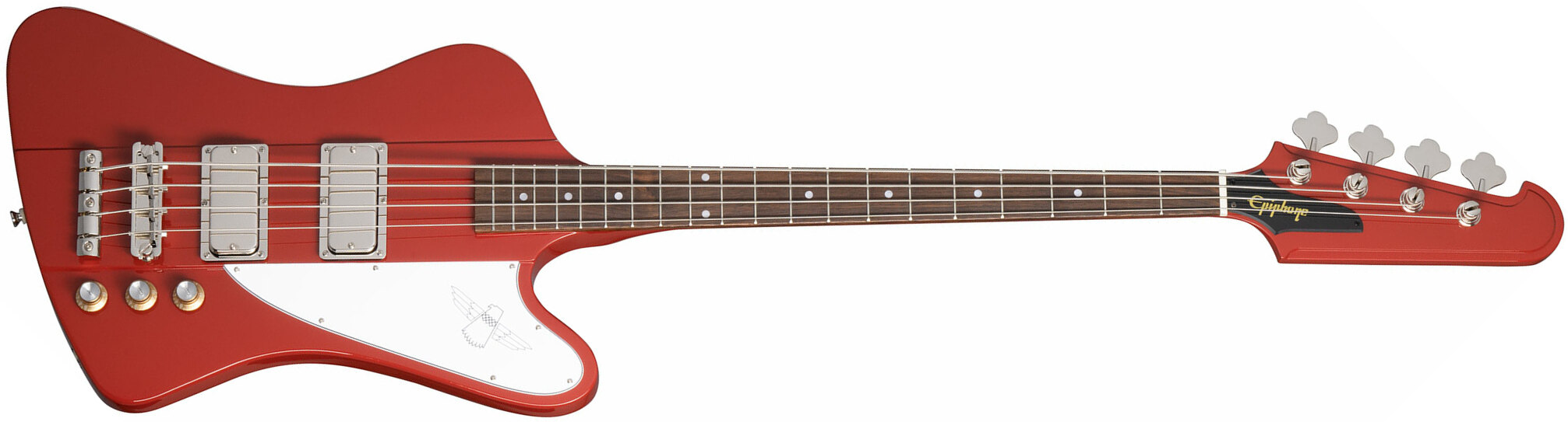 Epiphone Thunderbird 1964 Original Lau - Ember Red - Solid body elektrische bas - Main picture