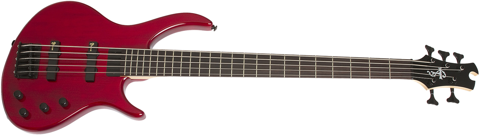Epiphone Toby Deluxe V Bass Bh - Trans Red - Solid body elektrische bas - Main picture