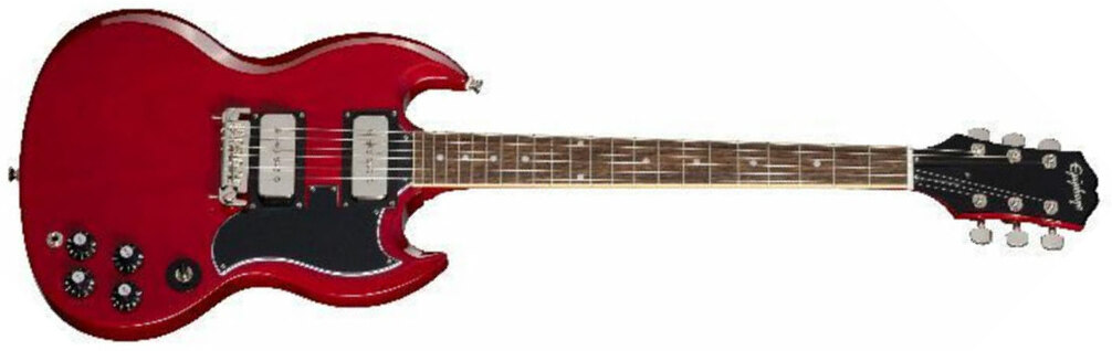 Epiphone Tony Iommi Sg Special Signature 2s P90 Ht Rw - Vintage Cherry - Guitarra eléctrica de doble corte. - Main picture