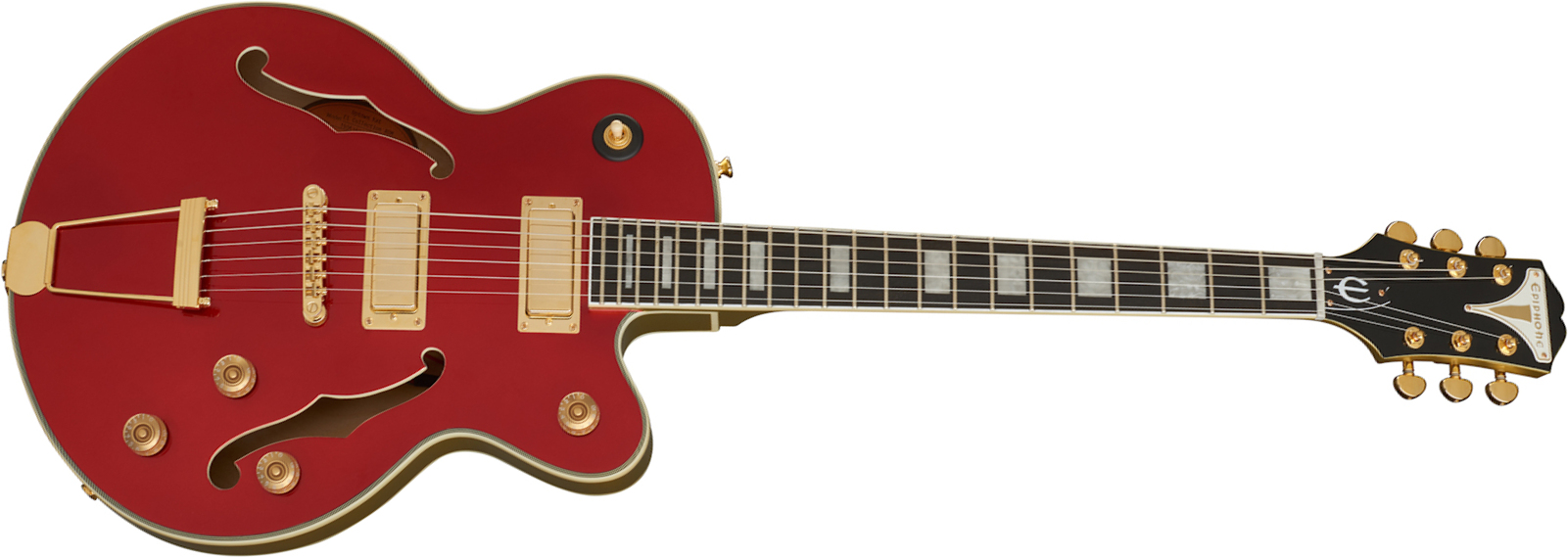 Epiphone Uptown Kat Es Original 2h Ht Eb - Ruby Red Metallic - Semi hollow elektriche gitaar - Main picture