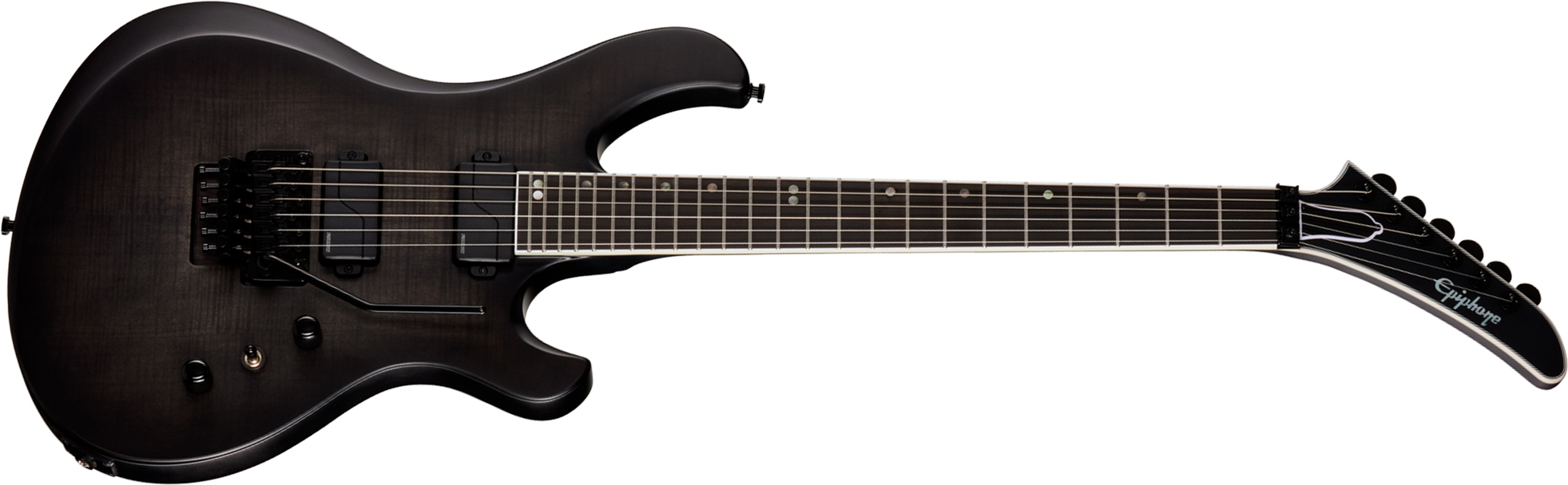 Epiphone Victory Prophecy Modern 2h Fishman Fluence Ht Eb - Obsidian Storm Satin - Elektrische gitaar in Strat vorm - Main picture