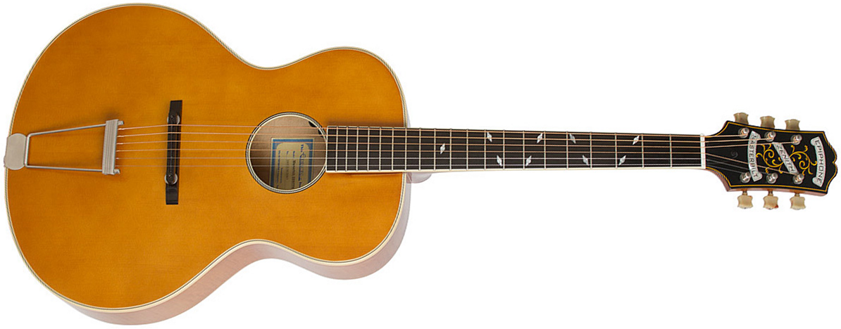 Epiphone Zenith Masterbilt Century Archtop Epicea Erable 2016 - Natural - Elektro-akoestische gitaar - Main picture