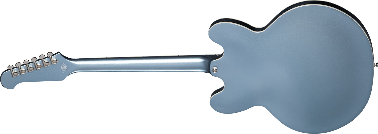 Epiphone Dave Grohl Dg-335 Signature 2h Ht Lau - Pelham Blue - Semi hollow elektriche gitaar - Variation 1