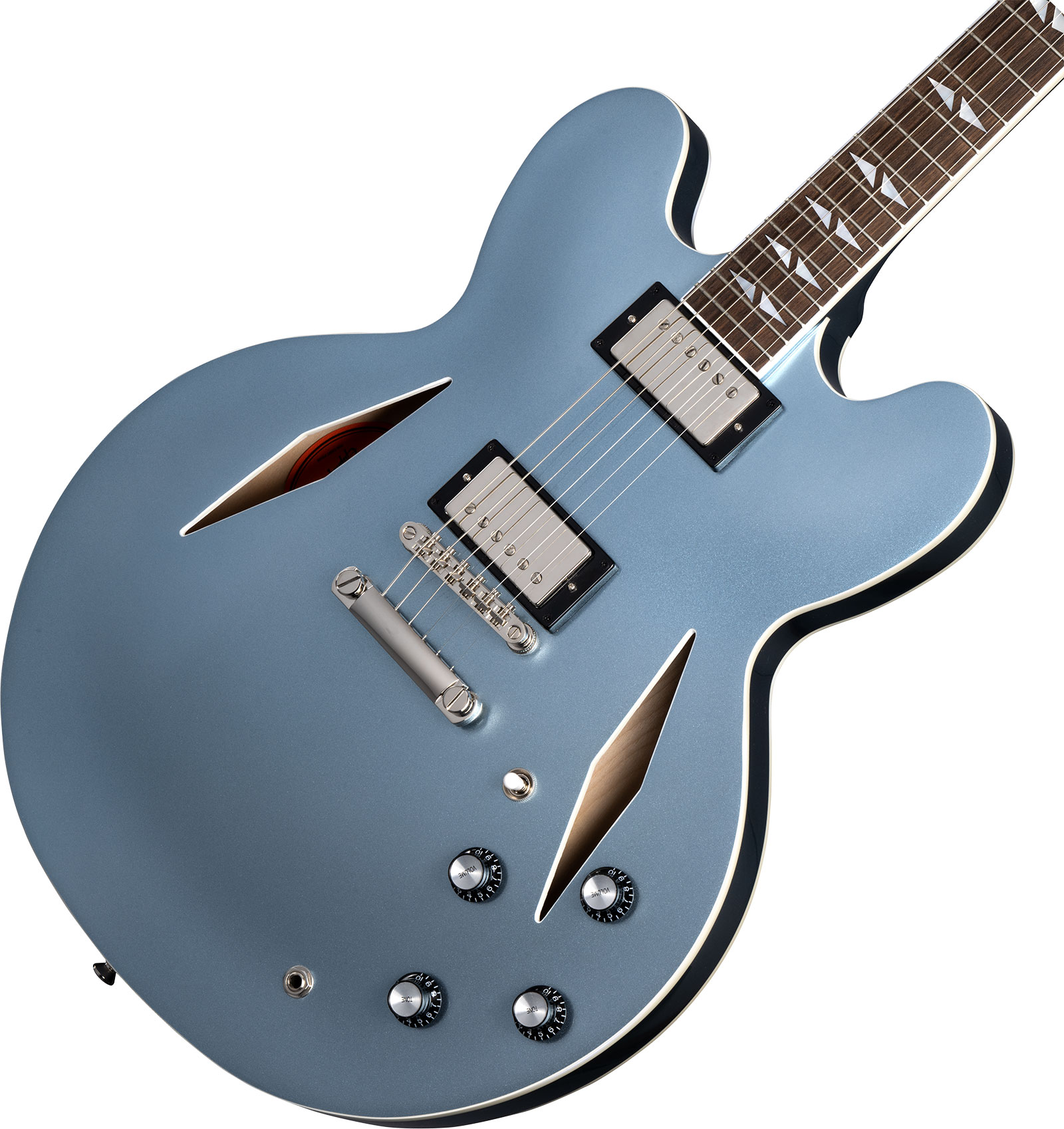 Epiphone Dave Grohl Dg-335 Signature 2h Ht Lau - Pelham Blue - Semi hollow elektriche gitaar - Variation 3