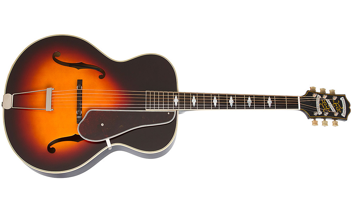 Epiphone De Luxe Classic Masterbilt Century Archtop Epicea Erable 2016 - Vintage Sunburst - Elektro-akoestische gitaar - Variation 1