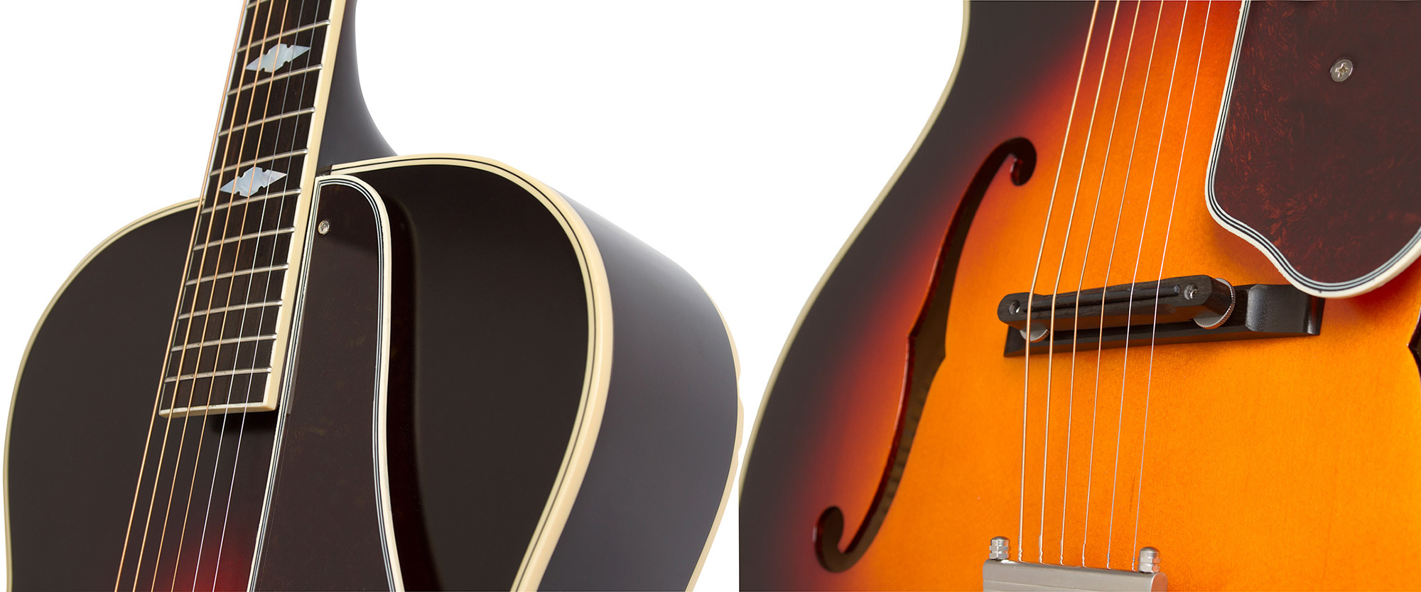 Epiphone De Luxe Classic Masterbilt Century Archtop Epicea Erable 2016 - Vintage Sunburst - Elektro-akoestische gitaar - Variation 3